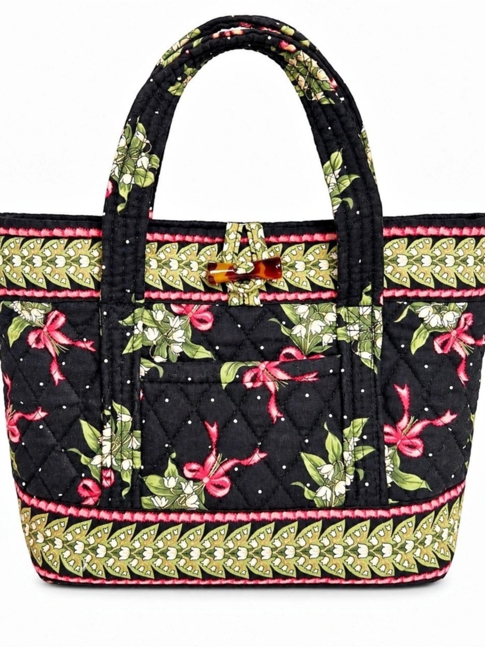 Vera Bradley Retired New Hope Lilly of Valley Toggle Tote Cottagecore Coquette